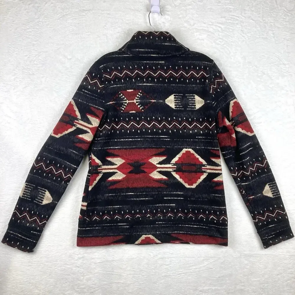 Lauren Ralph Lauren Black and Red Patterned Jacket - Picture 5 of 8